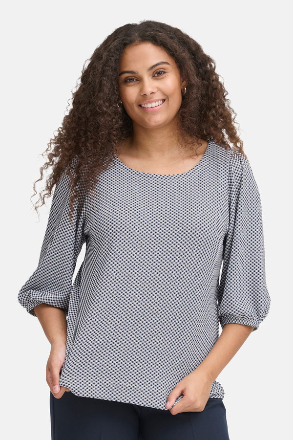 Top uni manches courtes Bleu - Fransa®