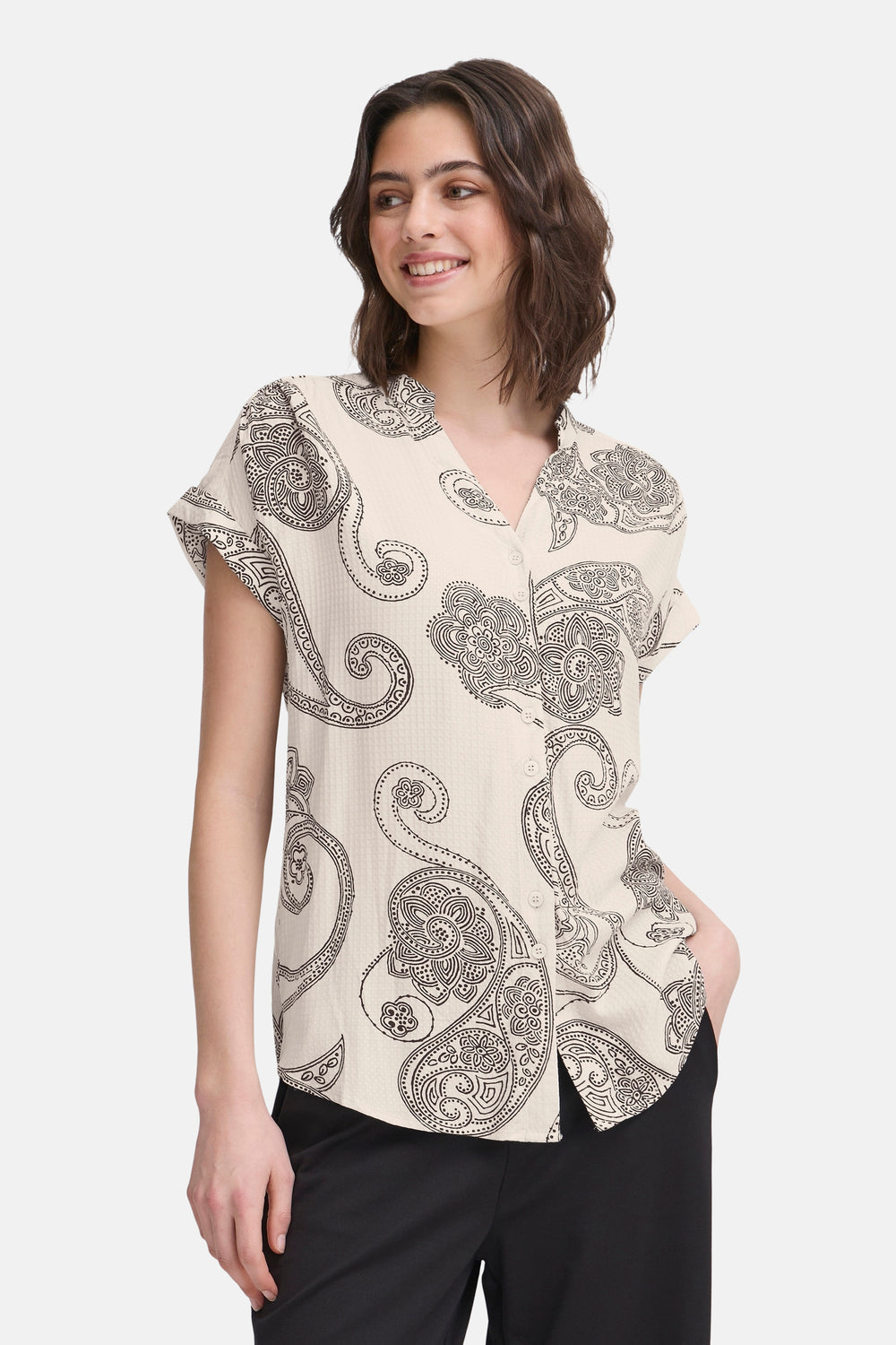Blouse (korte mouwen) Multicolor - Fransa®