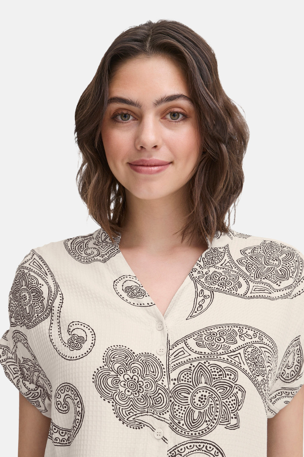 Blouse (korte mouwen) Multicolor - Fransa®