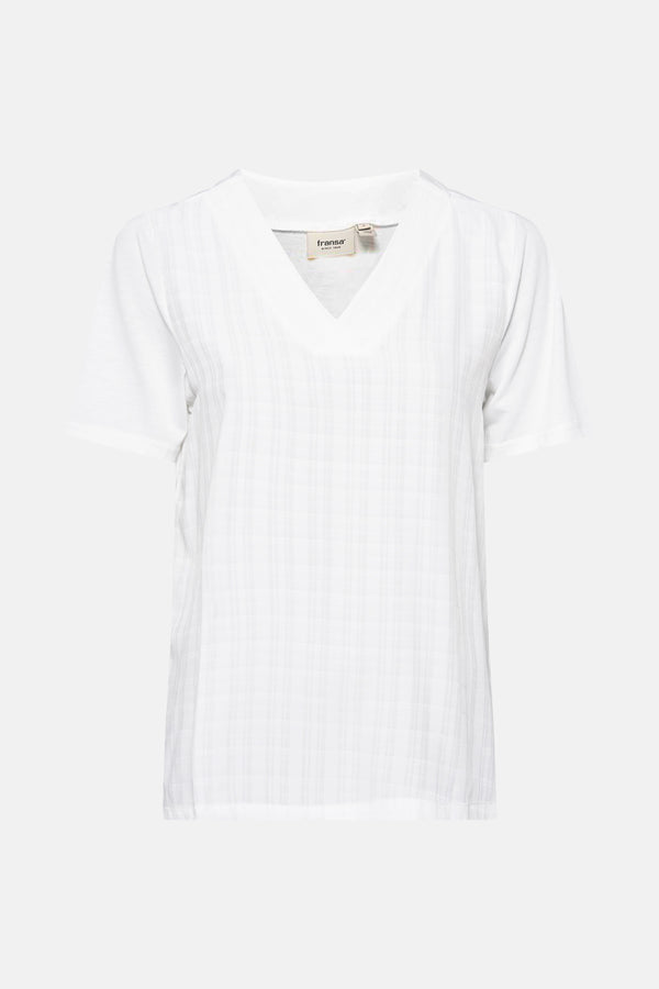 Chemisier (manches courtes) Blanc - Fransa®