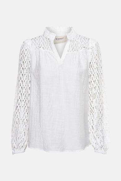 Blouse met lange mouwen - wit