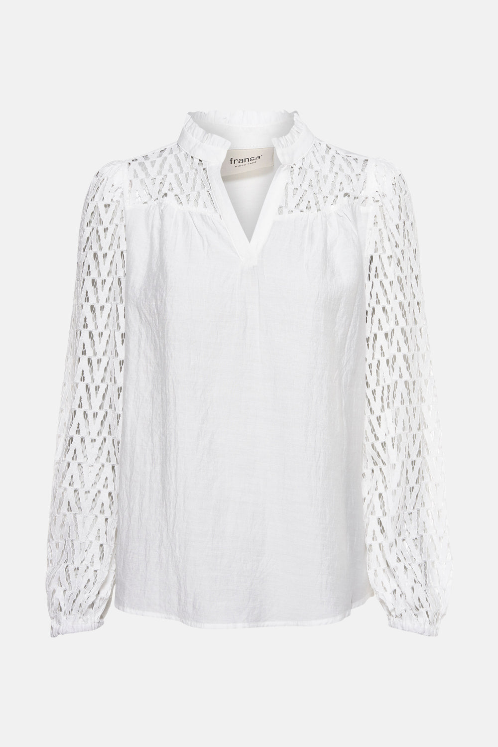 Blouse met lange mouwen - wit