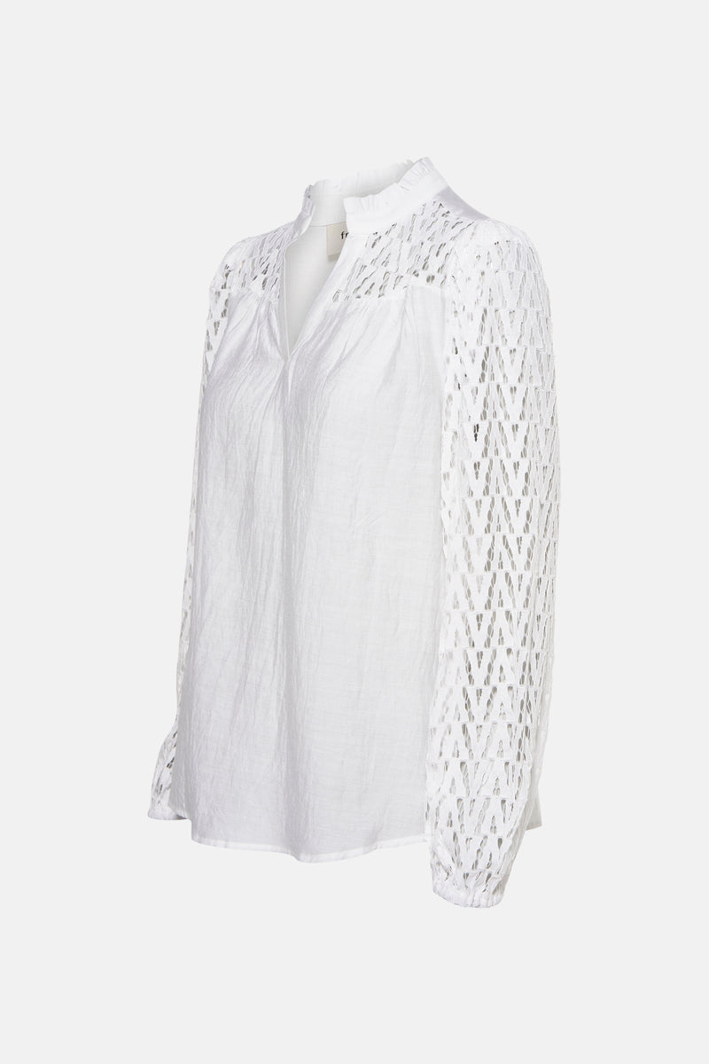 Blouse met lange mouwen - wit