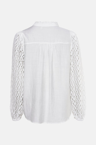 Blouse met lange mouwen - wit