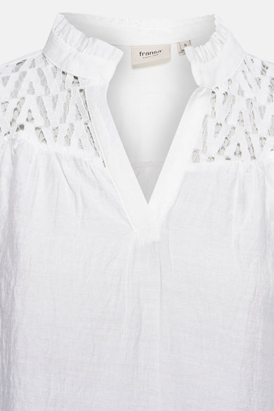 Blouse met lange mouwen - wit