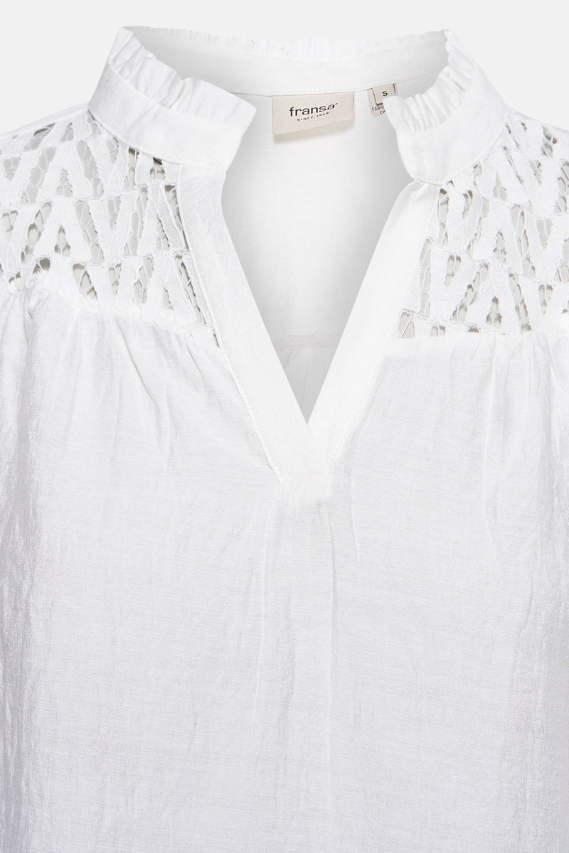 Blouse met lange mouwen - wit