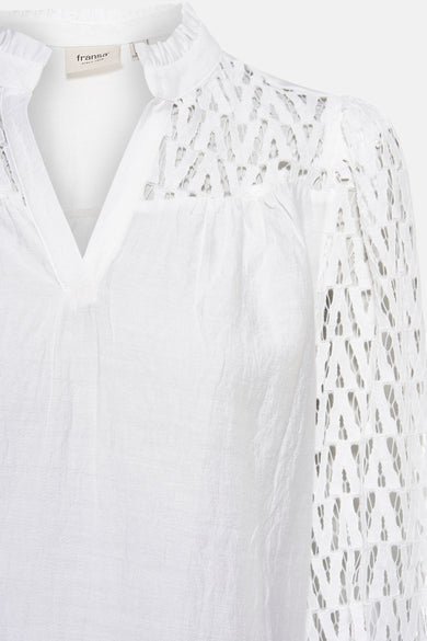 Blouse met lange mouwen - wit