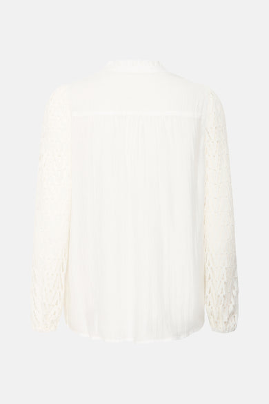 Blouse met lange mouwen - wit