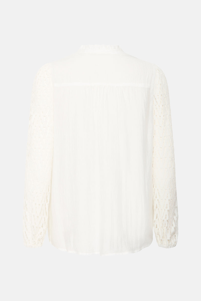 Blouse met lange mouwen - wit