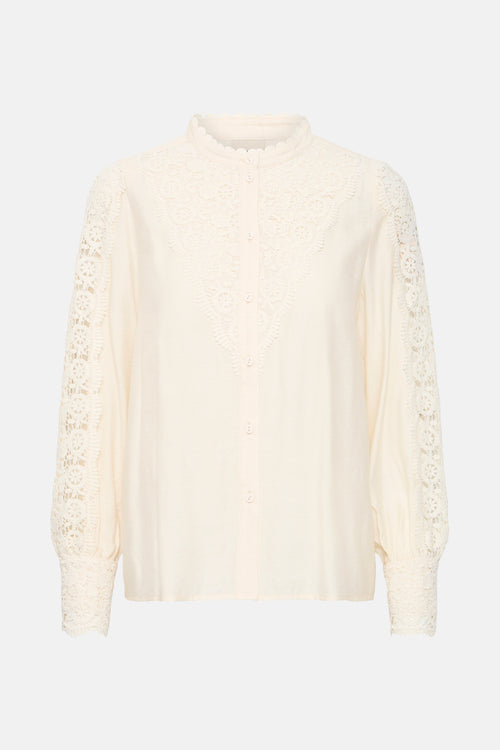 Blouse met lange mouwen - wit