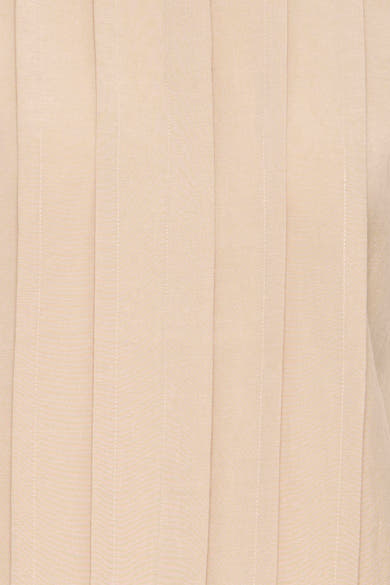 Chemisier sans manches beige de Fransa, avec des plis verticaux et une texture subtile.