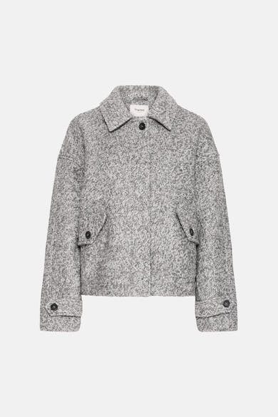 Dames tops jas formal gris - Fransa®
