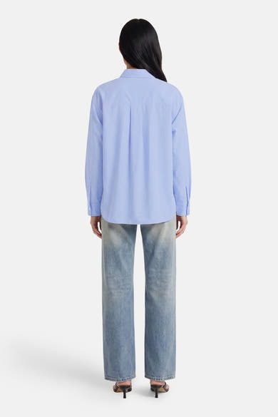 Chemise à manches longues - bleu