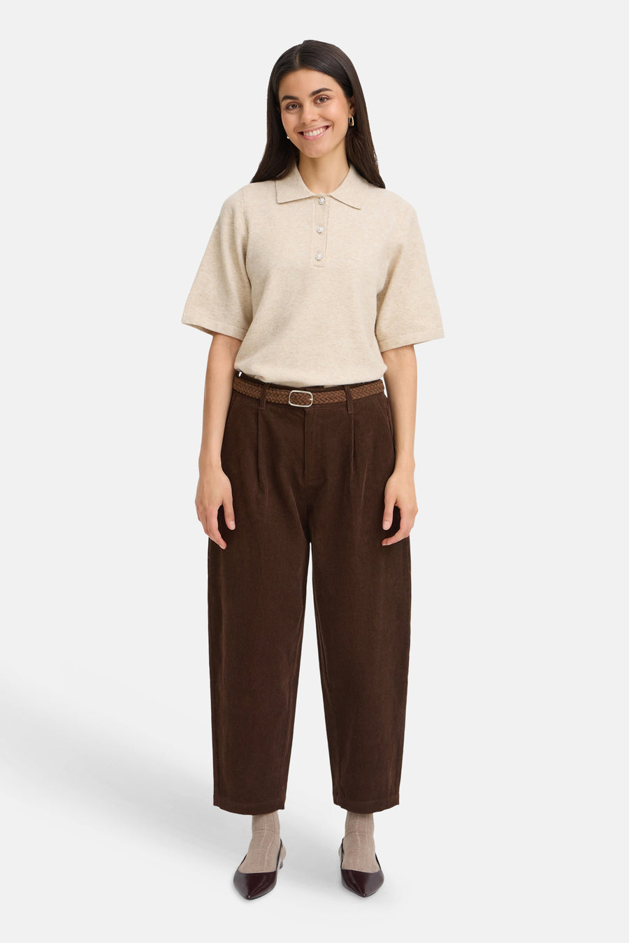 Pantalon brun - Fransa®