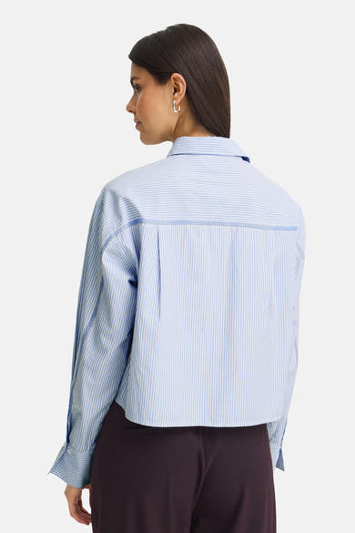 Chemise à manches longues - bleu