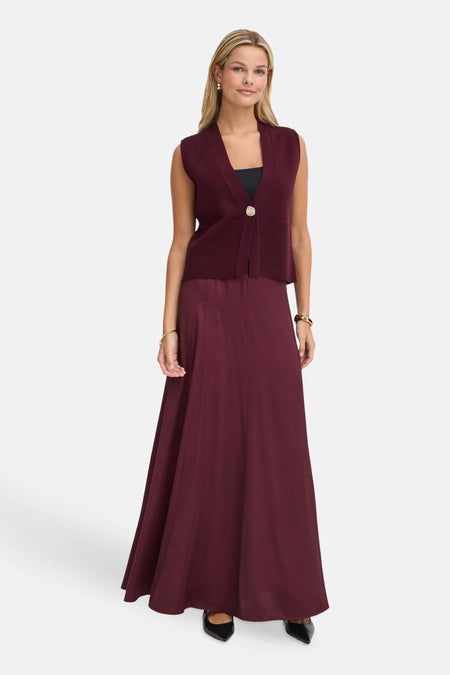 Dames tops pull zonder mouw rood - Fransa®