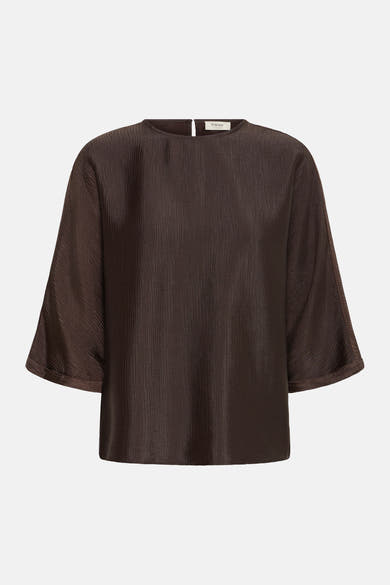 Blouse à manches 3/4 - brun