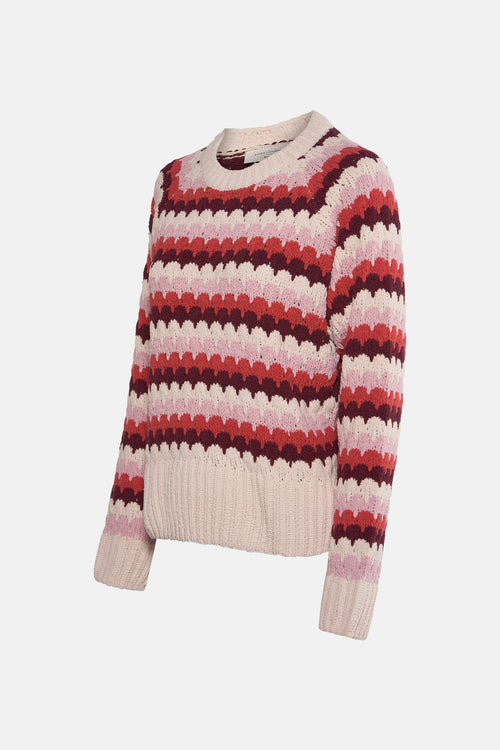 Pull met ronde hals - multicolor