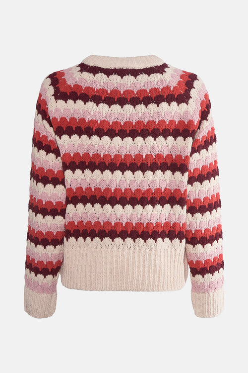 Pull met ronde hals - multicolor