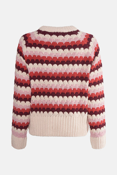 Pull met ronde hals - multicolor