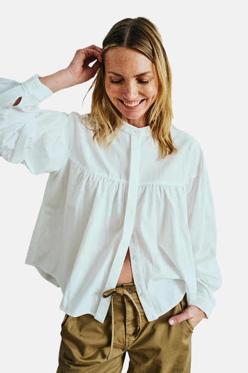 Blouse met lange mouwen - wit