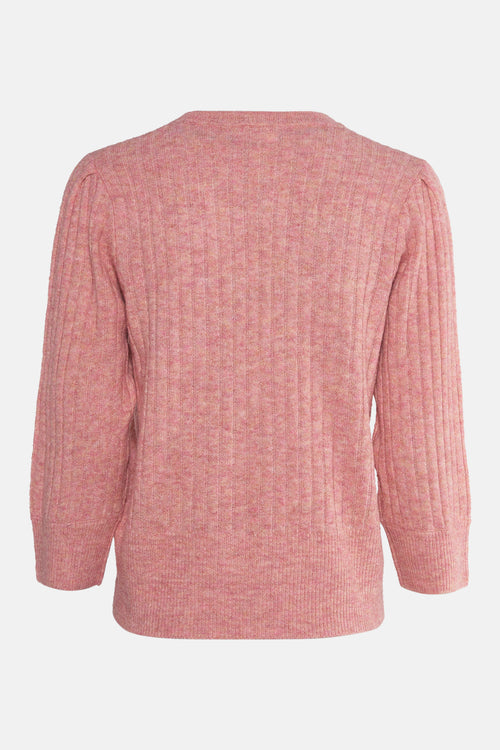 Pull met ronde hals - roze