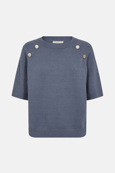 Pull col rond Bleu - FREEQUENT