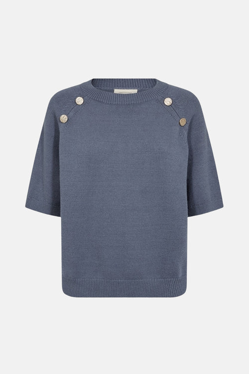 Pull col rond Bleu - FREEQUENT
