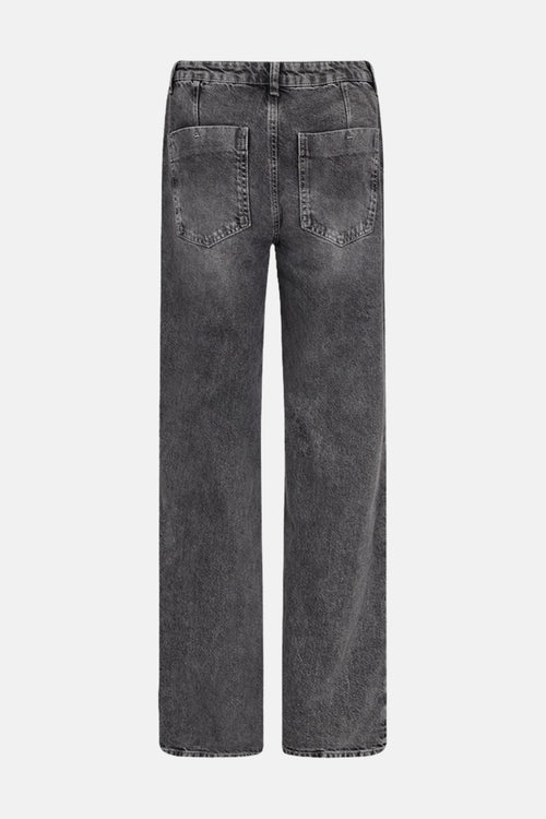 Jeans straight dark grey denim - FREEQUENT