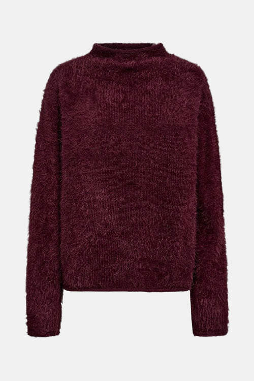 Pull met ronde hals - Bordeaux