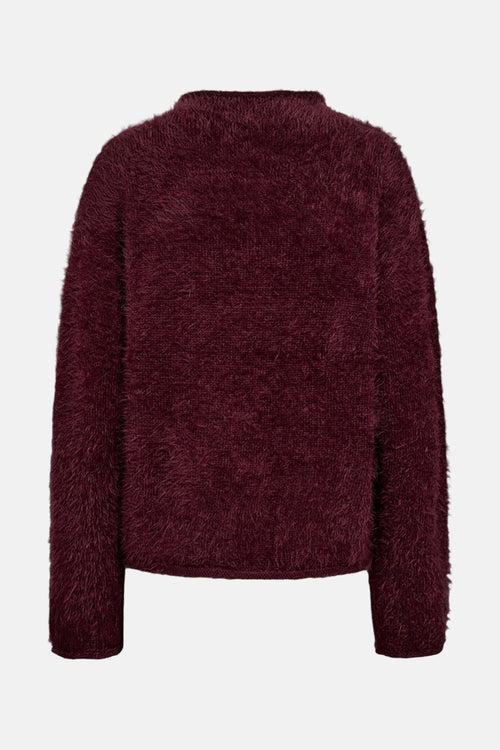 Pull met ronde hals - Bordeaux