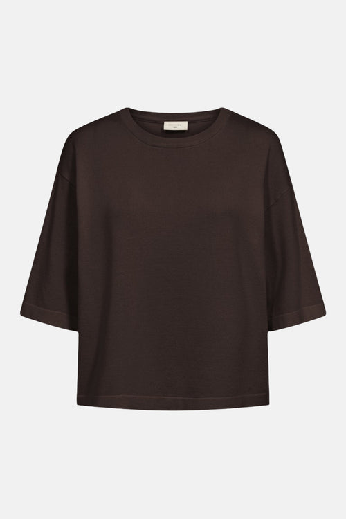 Pull col rond brun - FREEQUENT