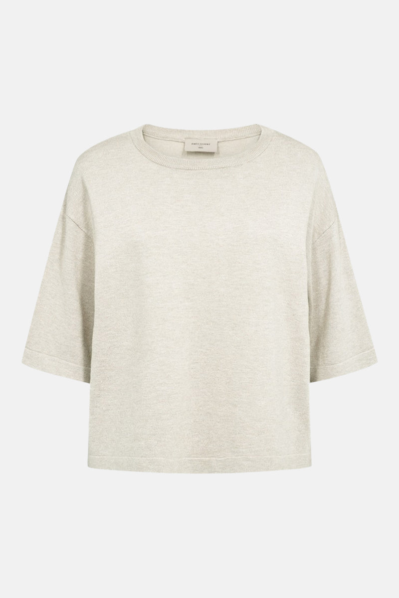 Pull col rond beige - FREEQUENT