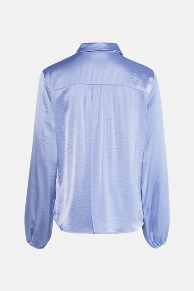 Blouse met lange mouwen - blauw