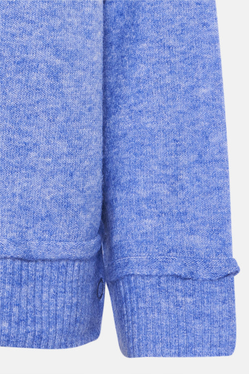 Pull met rolkraag - blauw