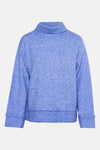 Pull met rolkraag - blauw