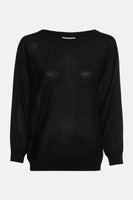 Pull à col rond - noir