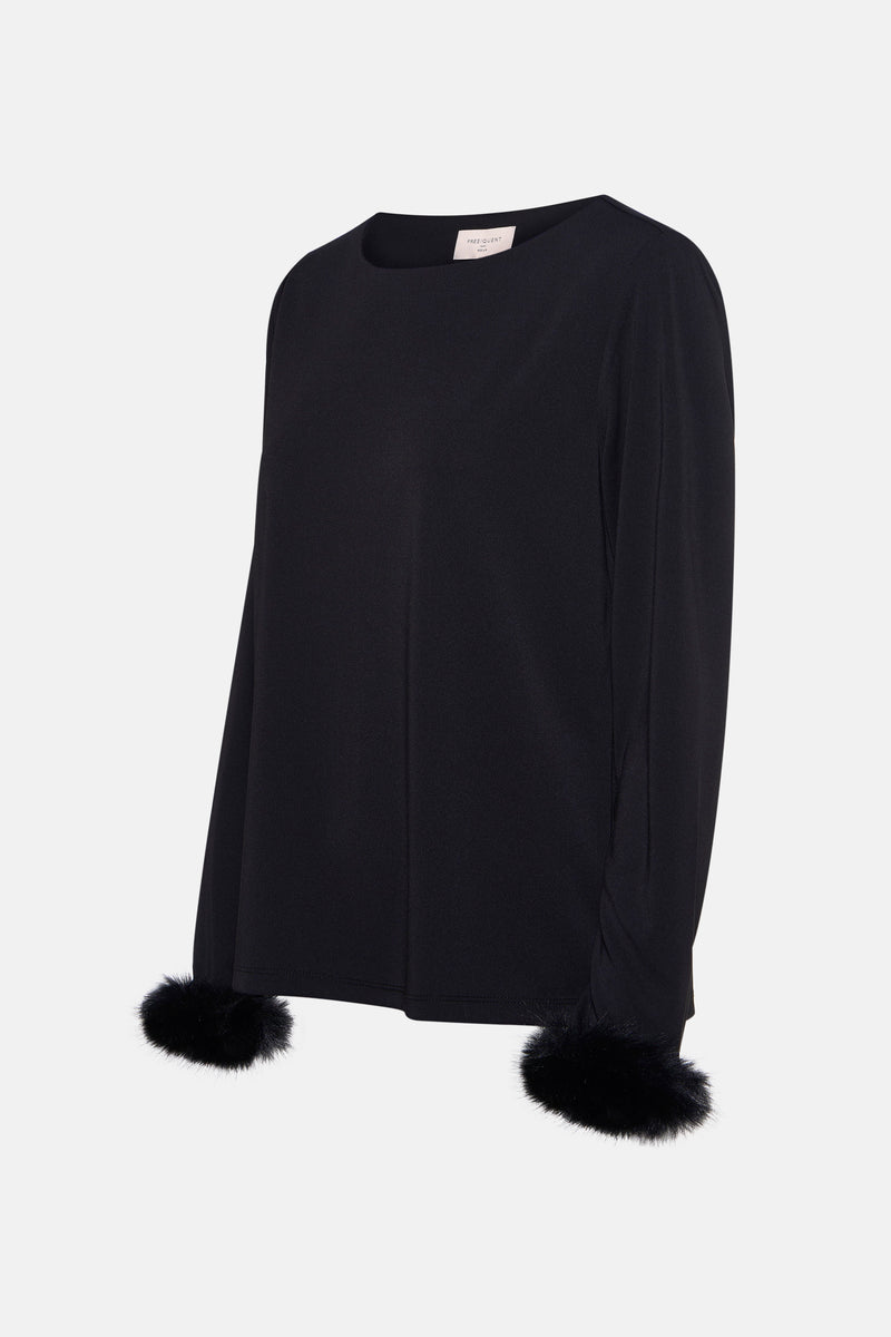 Blouse met lange mouwen - zwart