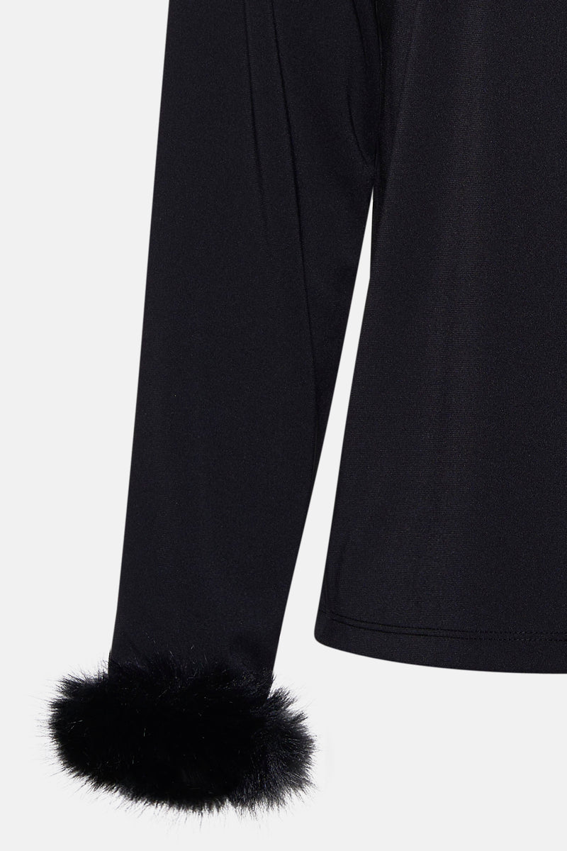 Blouse met lange mouwen - zwart