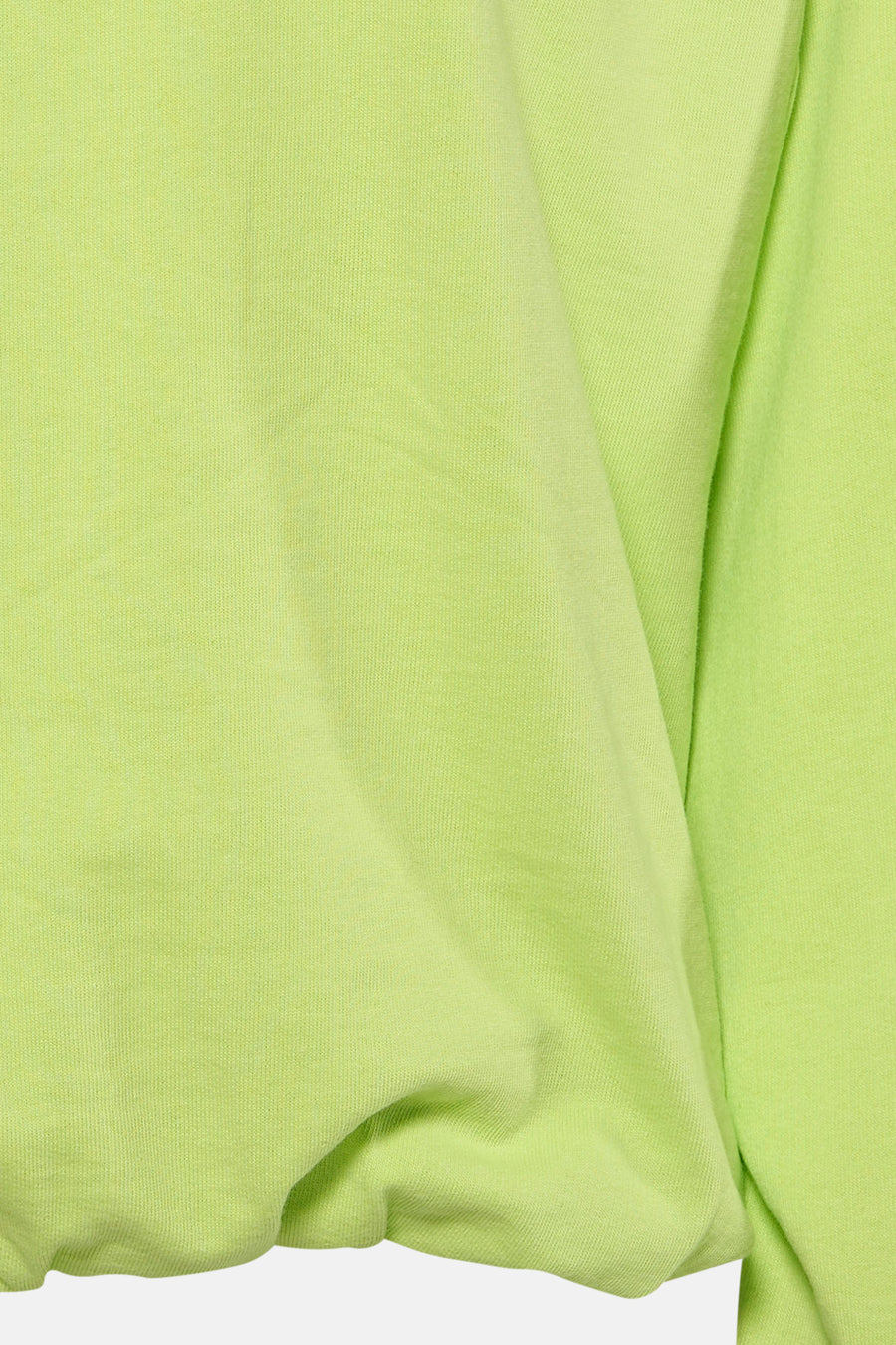 Sweat vert vif en maille côtelée de FREEQUENT, avec des plis naturels.