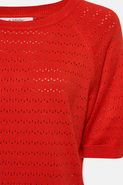 Pull col rond Rouge - B.YOUNG
