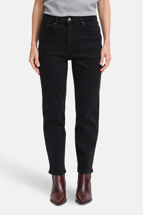 Mom jeans BLACK DENIM - B.YOUNG