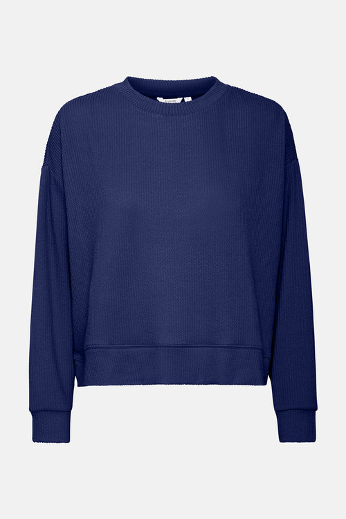Top uni manches longues Bleu - B.YOUNG