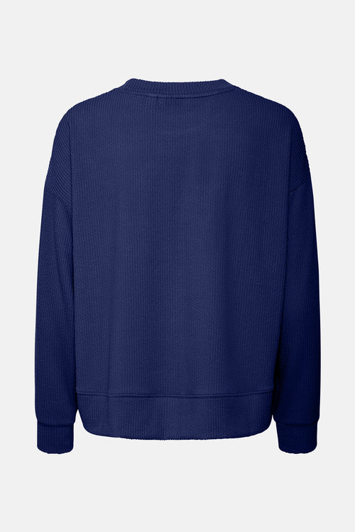 Top uni manches longues Bleu - B.YOUNG