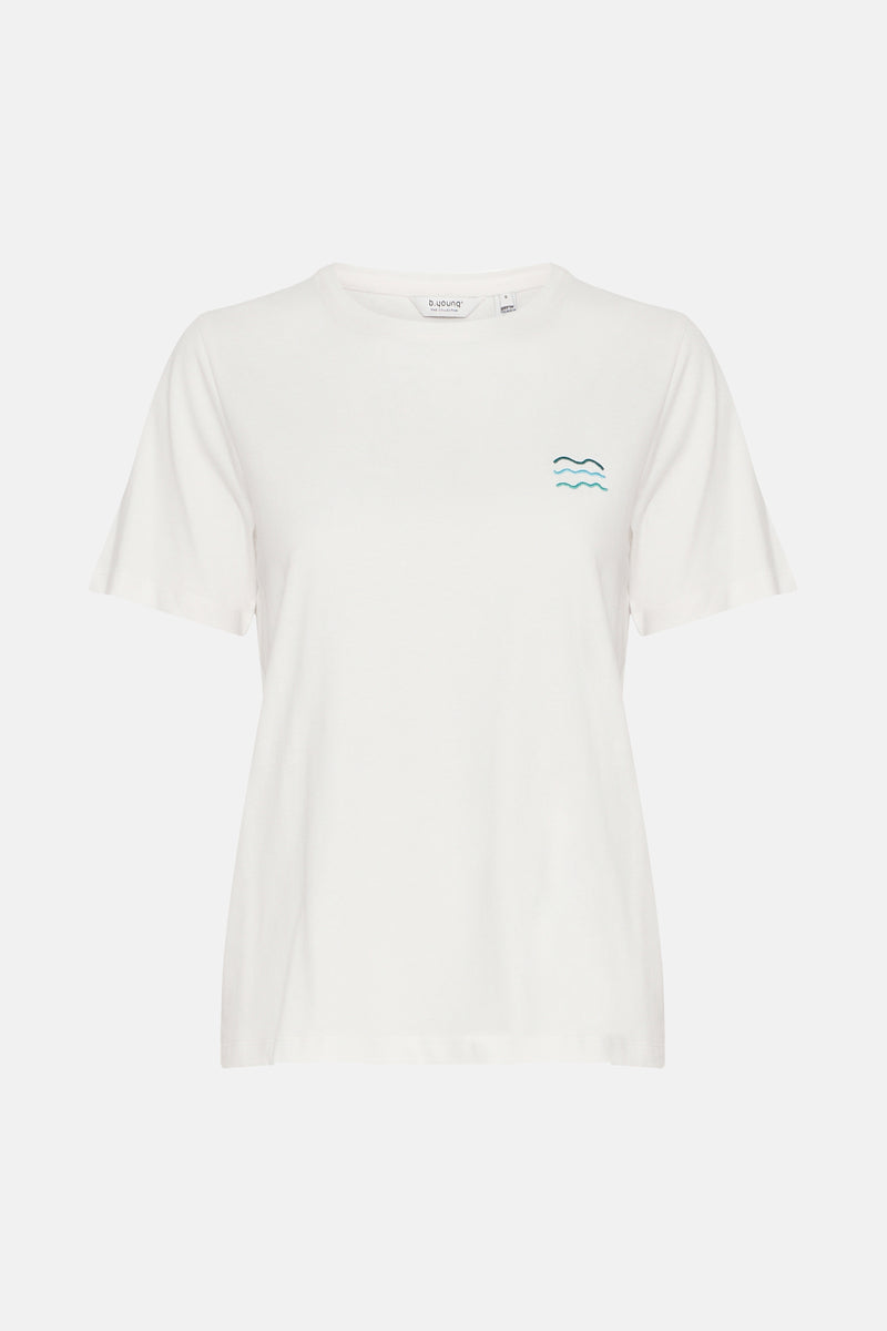 Top uni manches courtes blanc - B.YOUNG