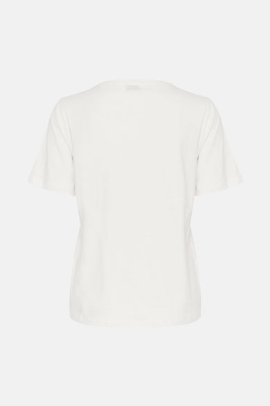 Top uni manches courtes blanc - B.YOUNG