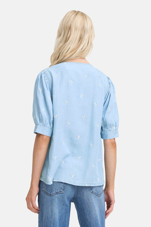 Chemisier (manches courtes) LIGHT BLUE DENIM - B.YOUNG