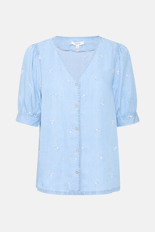 Chemisier (manches courtes) LIGHT BLUE DENIM - B.YOUNG
