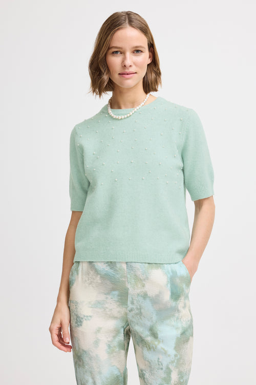 Pull col rond Bleu - B.YOUNG
