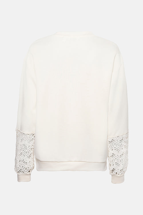 Sweat col rond Blanc - B.YOUNG